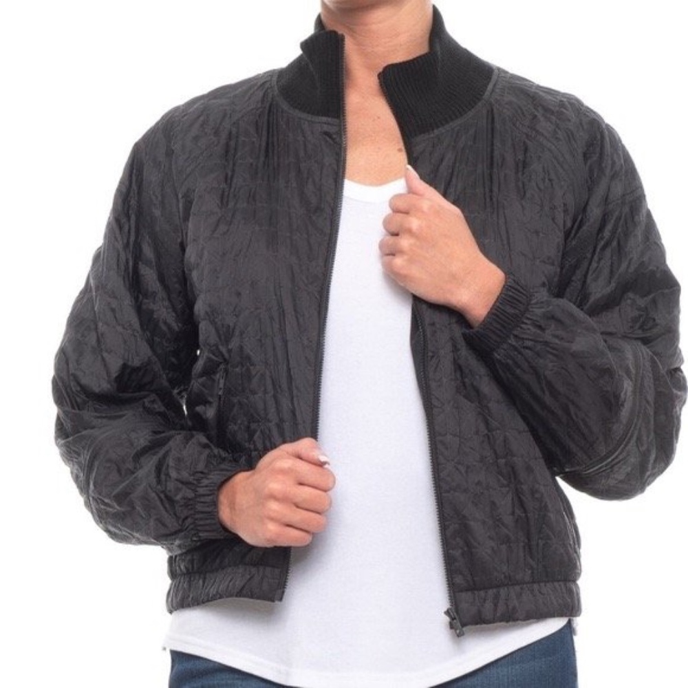 NWT UAS by Under Armour Black Nylon Bomber Jacket